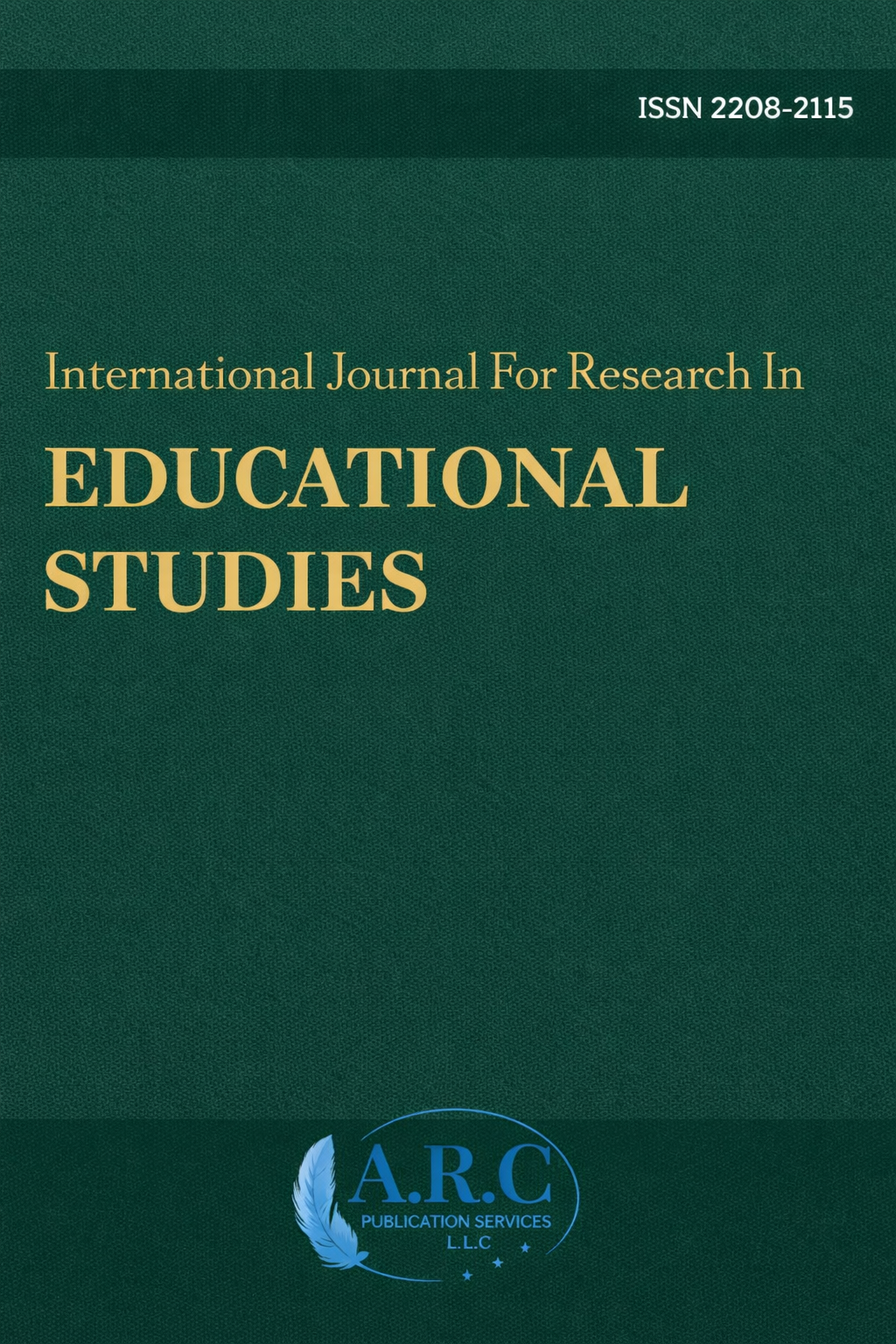 International Journal For Research In Educational Studies Cover